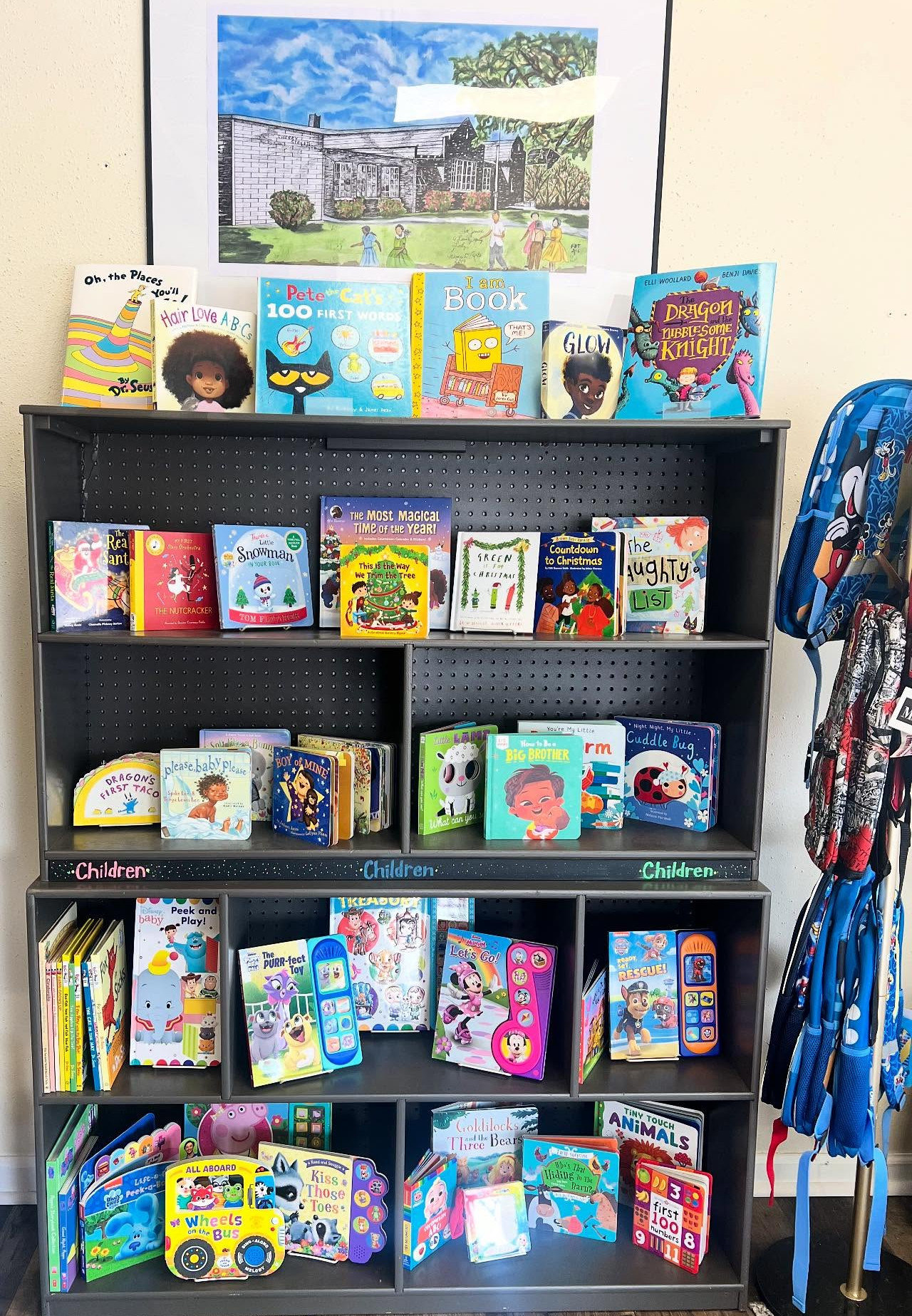 brown-books-and-more-children-shelf